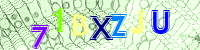 Blue Captcha Image