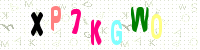 Blue Captcha Image