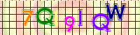 Blue Captcha Image
