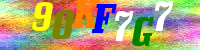 Blue Captcha Image