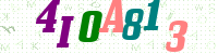 Blue Captcha Image