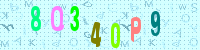 Blue Captcha Image