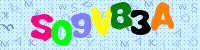 Blue Captcha Image