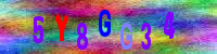 Blue Captcha Image