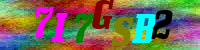Blue Captcha Image